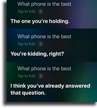 What phone is the best? funny things to tell siri