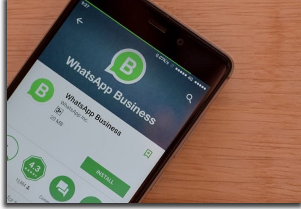 usar o whatsapp comercial etapas