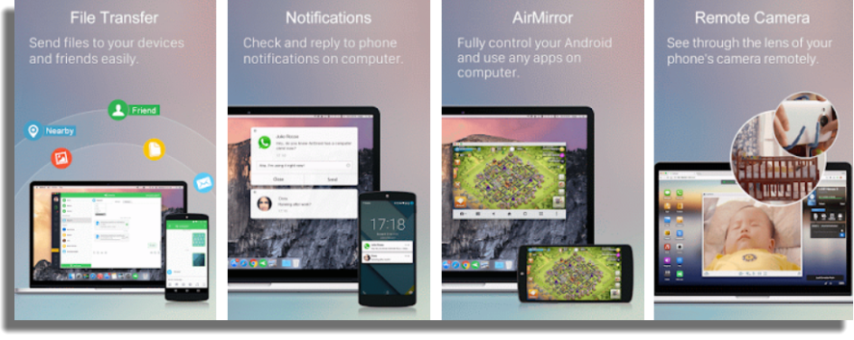 AirDroid aplicaciones gratuitas para Android