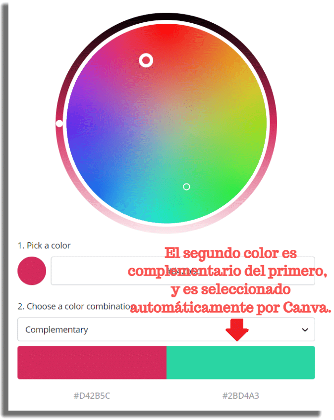 Cómo usar Canva Color Wheel
