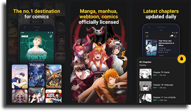 INKR Comics manga apps for Android