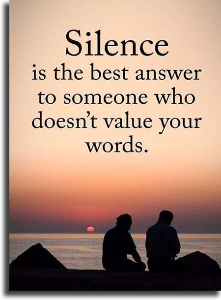 Silence best WhatsApp status quotes