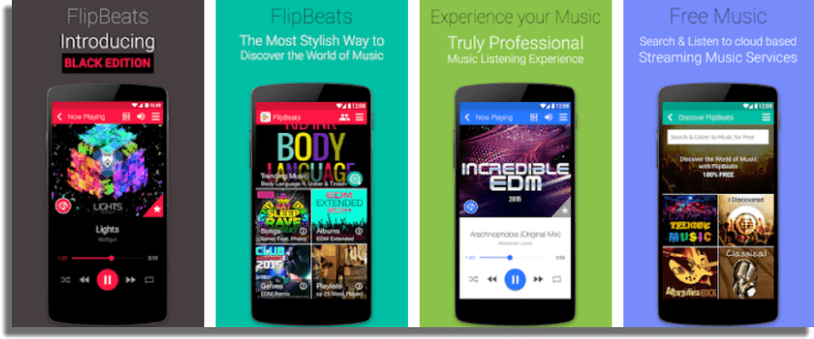FlipBeats Music Player Reproductores de música para Android