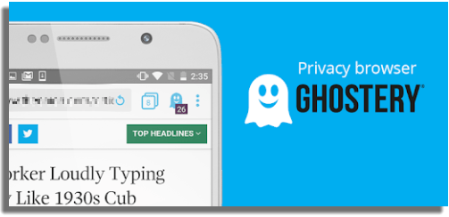 Navegadores web PC, iOS, Android Ghostery Privacy Browser