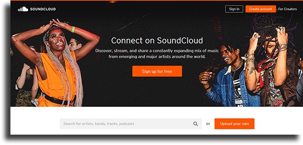 SoundCloud best websites to download music
