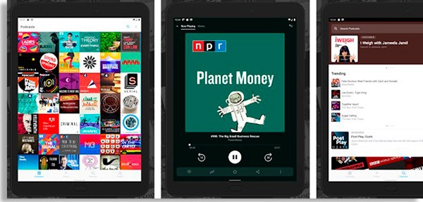 telas do pocket cast, umdos melhores aplicativos de podcasts disponíveis