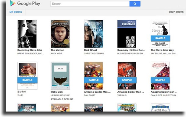 Google Play Books download free PDF books