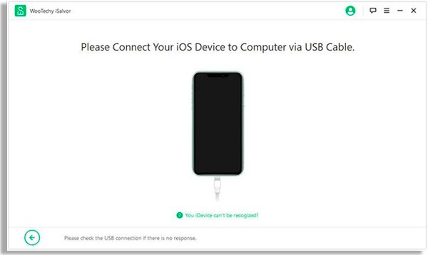 tela mostrando que deve conectar seu iphone ao computador