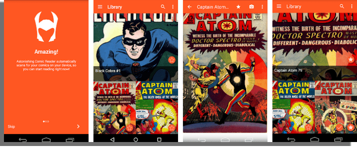 Astonishing Comic Reader aplicaciones para leer cómics online