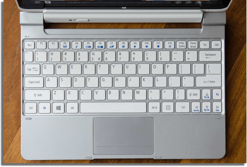 teclado comandos