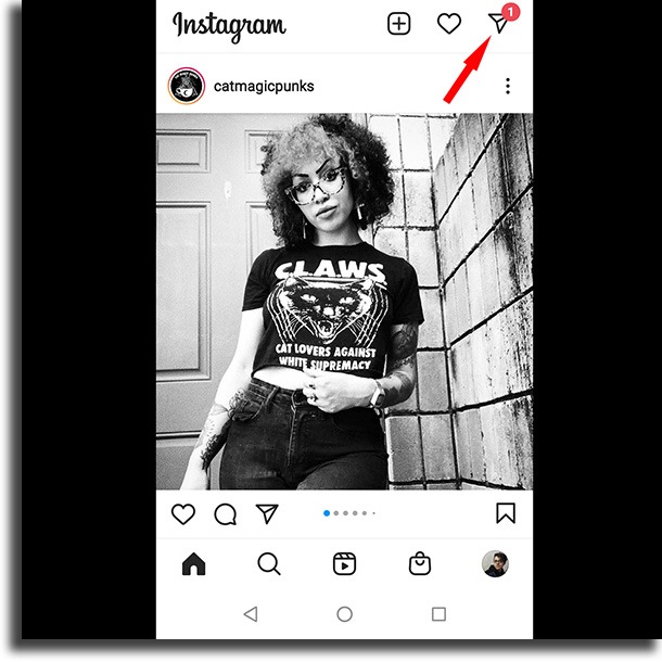 Instagram home send disappearing messages on Instagram