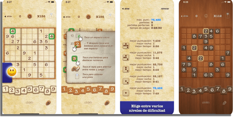 Sudoku Juegos offline para iPhone