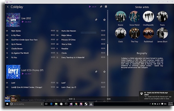 VLC reproductores de música para Windows