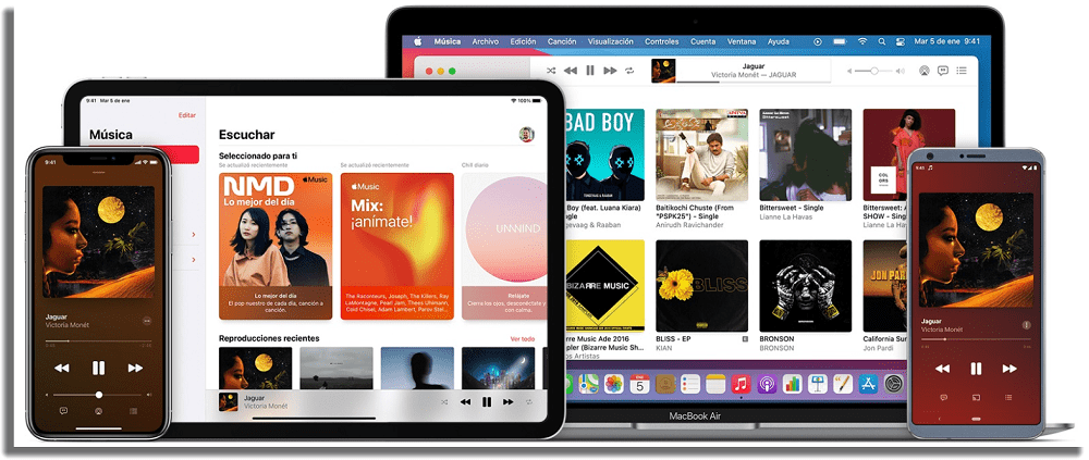 Apple Music alternativas a Spotify