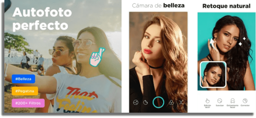 Candy Camera apps para tomar selfies en Android