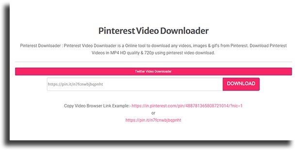 ExpertsPHP baixar vídeos do Pinterest