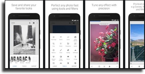 Snapseed wrinkle remover apps for Android