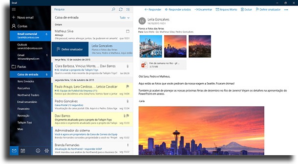 Windows Mail apps de e-mail para Windows