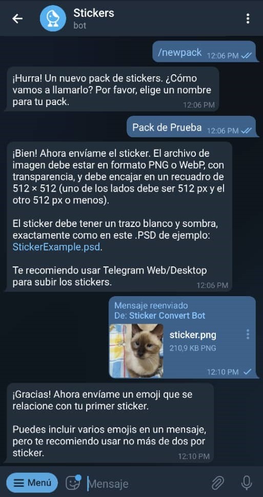 Paso 12 Cómo crear stickers en Telegram