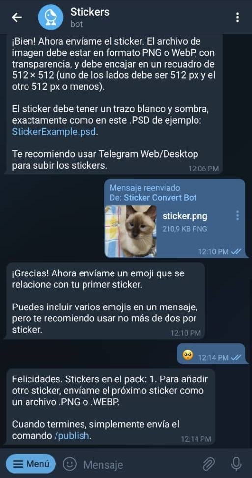 Paso 13 Cómo crear stickers en Telegram