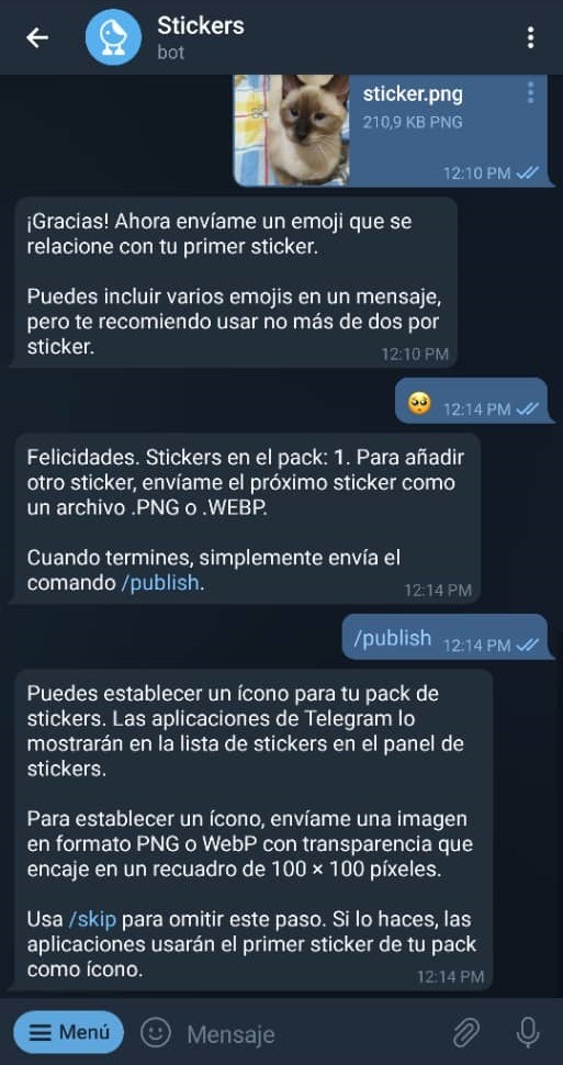 Paso 14 Cómo crear stickers en Telegram