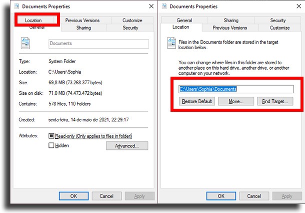 LOCATION MOVE  OneDrive tips and tricks