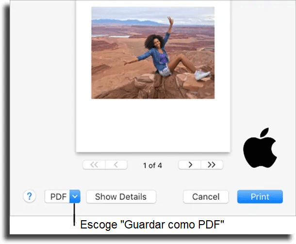 Imprimir como PDF MacOS