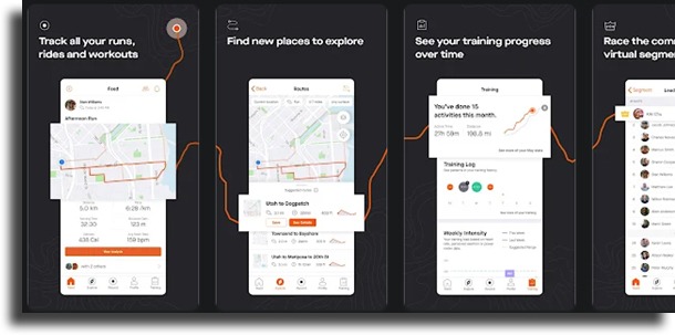 Strava apps to measure distance