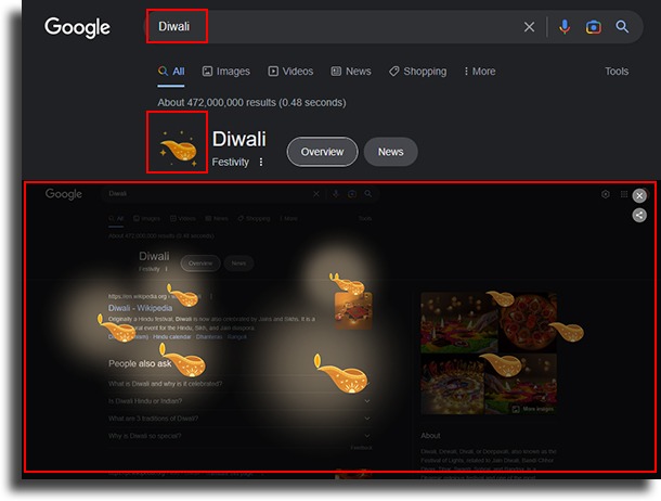 diwali google secrets