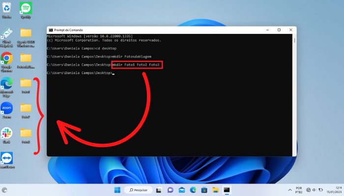 Creating Concurrent Folders with Command Prompt