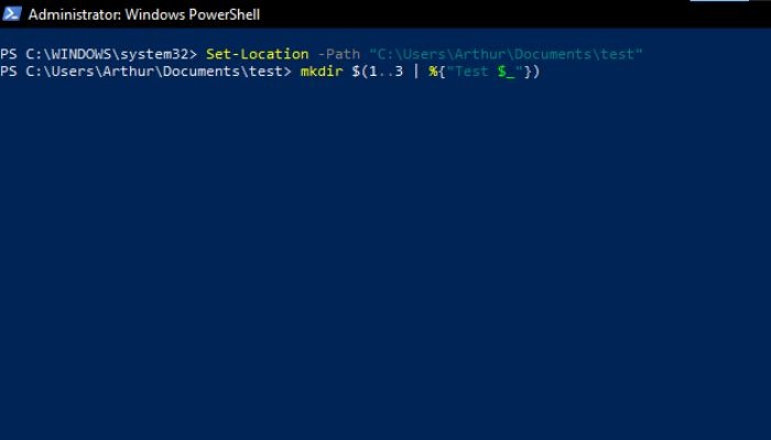 Naming Folders with Windows PowerShell