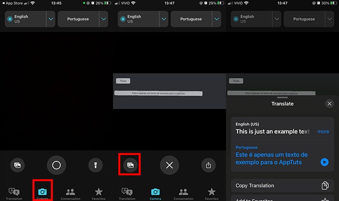 how to translate text with the translate app opening a picture
