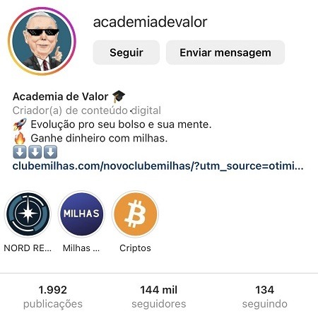Academia de Valor - Instagram