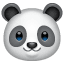 Significado do emoji Cara de panda no WhatsApp
