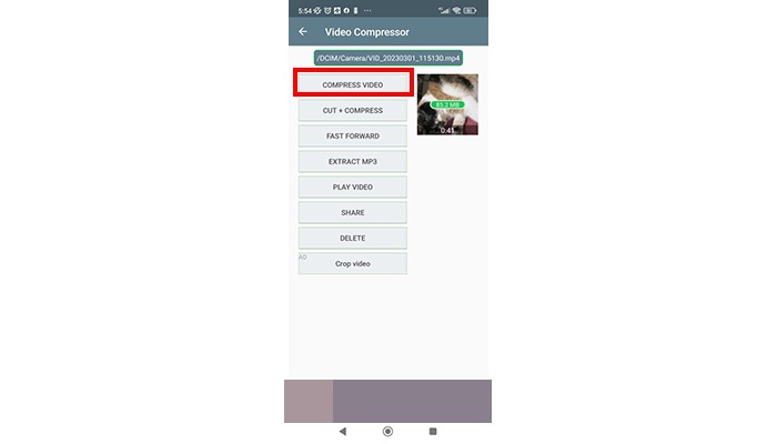select the compress video tool compress video for whatsapp
