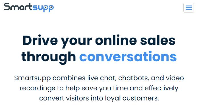 Smartsupp chats online páginas web