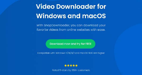 Snap Downloader websites to download movies on PC