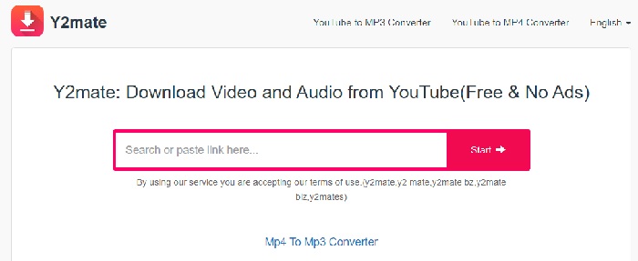 y2mate converter vídeo em MP3