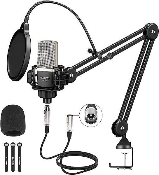 Aokeo ‎Mc6 Microfones para Podcast