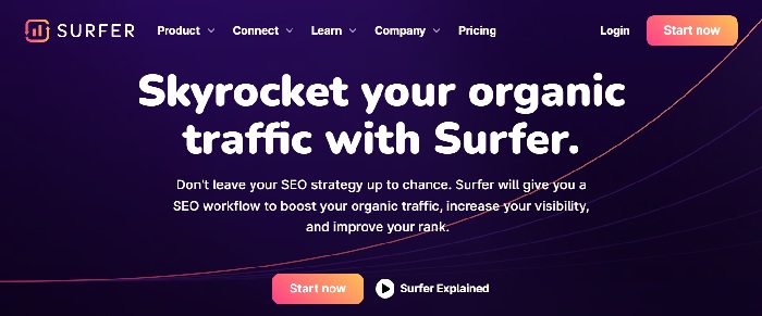 SurferSEO Artificial Intelligence Tools for SEO