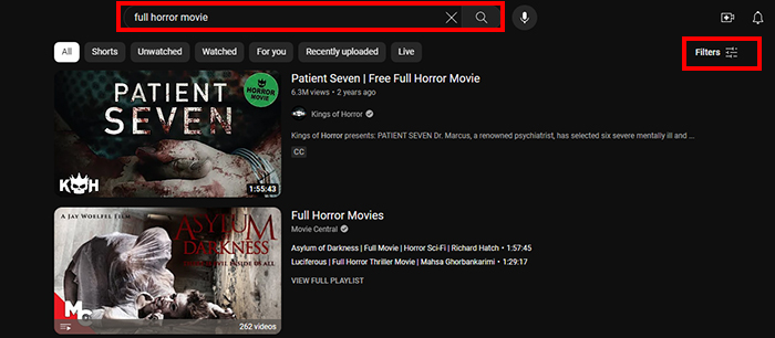 search by genre How to watch movies on YouTube