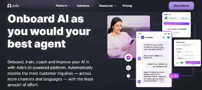 Ada Chatbots com inteligência artificial